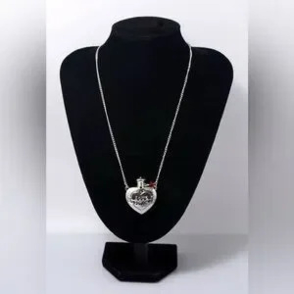 Love Potion Pink Heart Bohemian Statement Pendant Necklace